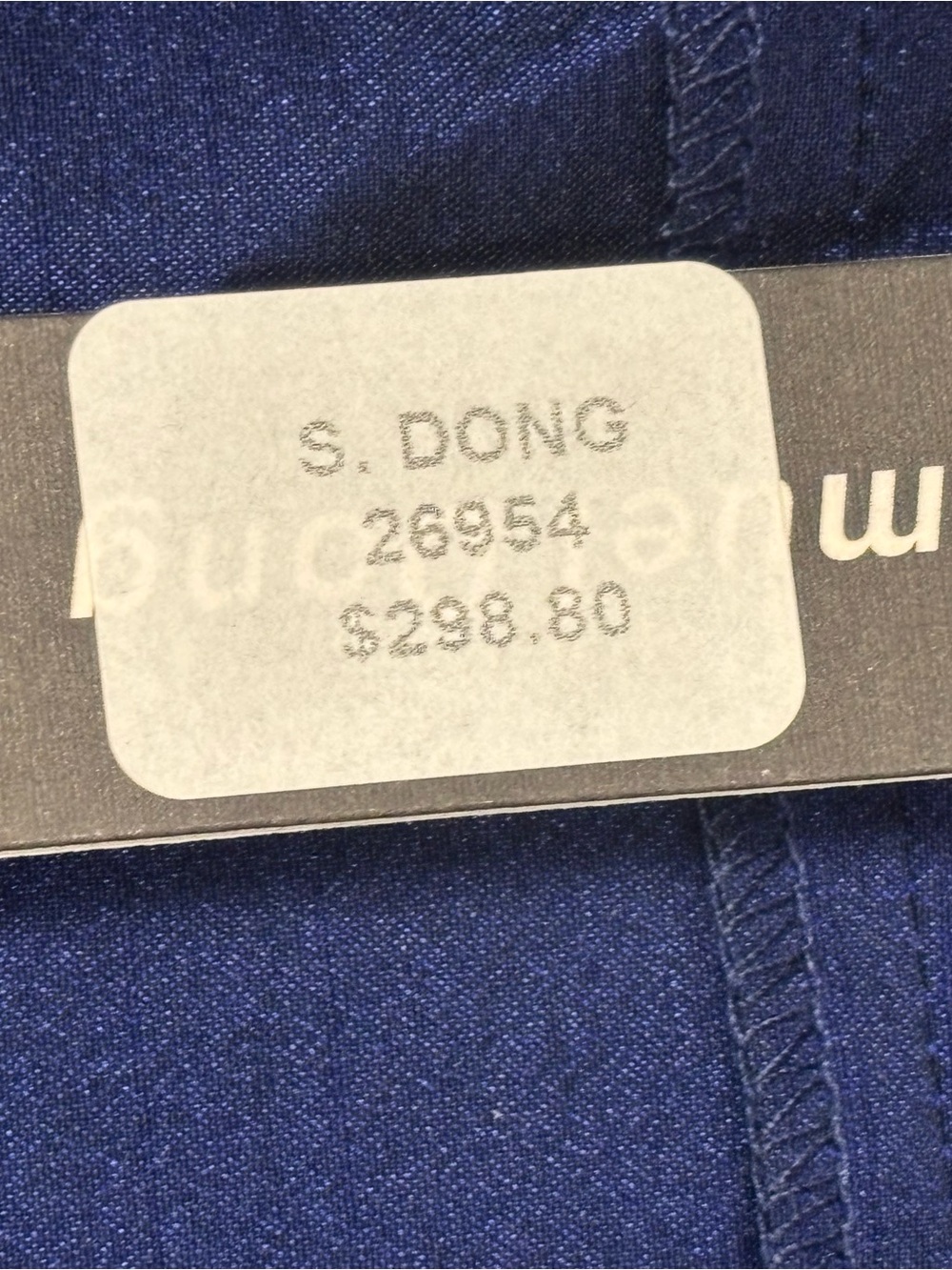 Samuel Dong NWT Midnight Blue Architectural Zip Dress XL Designer $298.80 - Picture 10 of 10